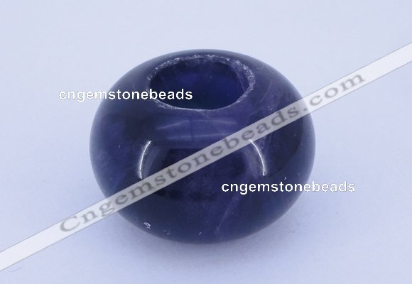 CLO03 19*30mm rondelle loose amethyst gemstone beads wholesale