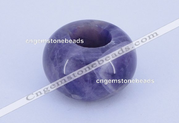 CLO04 19*30mm rondelle loose dogtooth amethyst gemstone beads wholesale