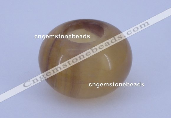CLO05 19*30mm rondelle loose yellow fluorite gemstone beads wholesale