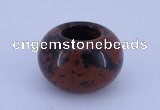 CLO07 19*30mm rondelle loose mahogany obsidian gemstone beads wholesale