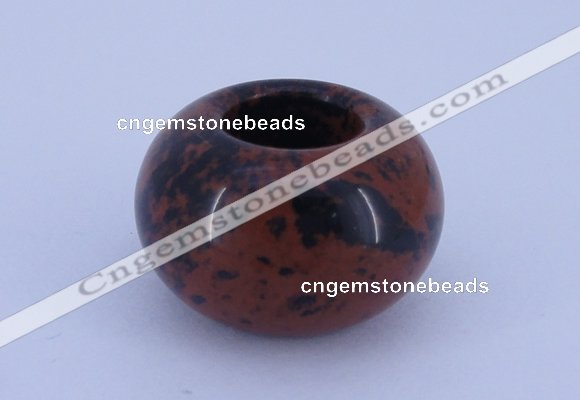 CLO07 19*30mm rondelle loose mahogany obsidian gemstone beads wholesale