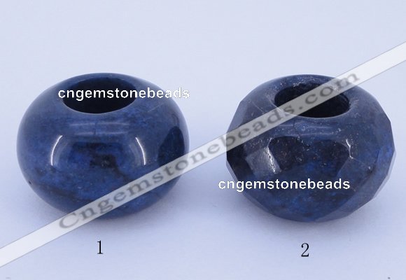 CLO17 19*30mm rondelle loose blue dumortierite gemstone beads wholesale