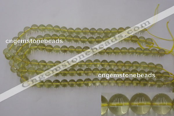 CLQ153 15.5 inches 10mm round natural lemon quartz beads wholesale