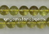 CLQ154 15.5 inches 12mm round natural lemon quartz beads wholesale