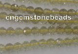 CLQ161 15.5 inches 6mm faceted round natural lemon quartz beads