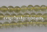 CLQ162 15.5 inches 8mm faceted round natural lemon quartz beads