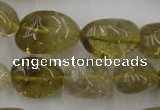 CLQ170 15.5 inches 12*16mm – 14*22mm nuggets natural lemon quartz beads