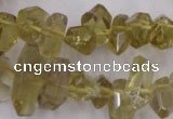 CLQ171 6*8mm – 10*16mm faceted nuggets natural lemon quartz beads