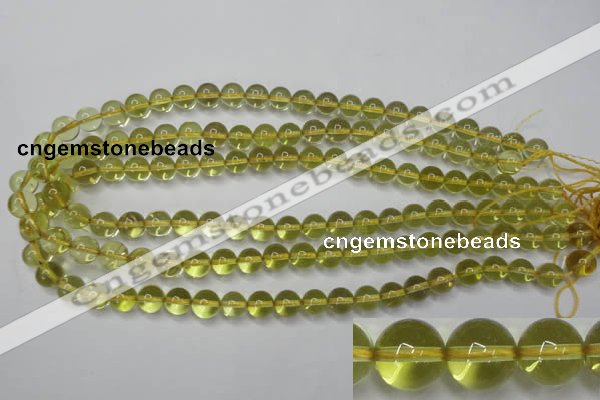 CLQ201 15.5 inches 6mm round natural lemon quartz beads wholesale