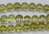 CLQ202 15.5 inches 8mm round natural lemon quartz beads wholesale