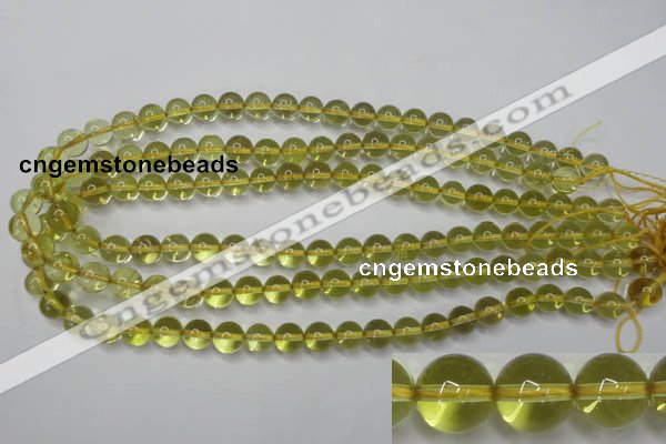 CLQ203 15.5 inches 10mm round natural lemon quartz beads wholesale