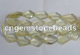 CLQ265 15.5 inches 20*25mm - 30*35mm faceted freeform lemon quartz beads