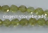 CLQ302 15.5 inches 8mm faceted nuggets lemon quartz beads