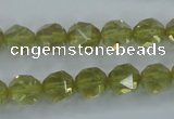 CLQ303 15.5 inches 10mm faceted nuggets lemon quartz beads