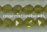 CLQ304 15.5 inches 12mm faceted nuggets lemon quartz beads