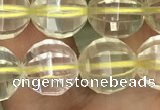 CLQ323 15.5 inches 10mm faceted round natural lemon quartz beads