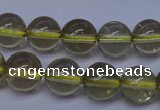 CLQ352 15 inches 8mm round natural lemon quartz beads wholesale