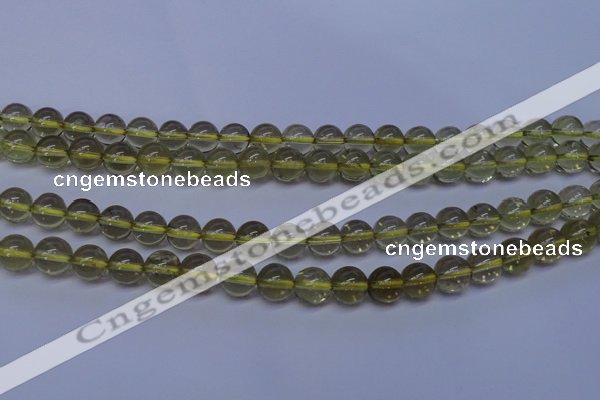 CLQ352 15 inches 8mm round natural lemon quartz beads wholesale