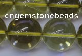 CLQ356 15 inches 16mm round natural lemon quartz beads wholesale