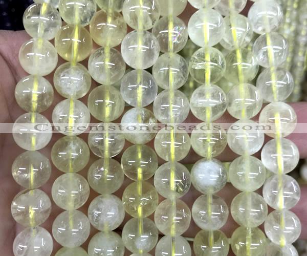 CLQ363 15 inches 10mm round lemon quartz gemstone beads
