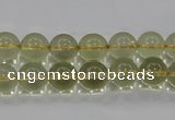 CLQ51 15.5 inches 8mm round natural lemon quartz beads wholesale