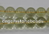 CLQ53 15.5 inches 12mm round natural lemon quartz beads wholesale