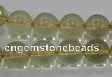 CLQ54 15.5 inches 14mm round natural lemon quartz beads wholesale