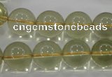 CLQ55 15.5 inches 16mm round natural lemon quartz beads wholesale