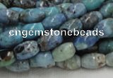 CLR07 16 inches 8*12mm rice larimar gemstone beads wholesale