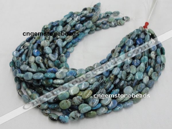 CLR10 16 inches 10*14mm oval larimar gemstone beads wholesale