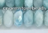 CLR114 15.5 inches 5*9mm faceted rondelle natural larimar beads