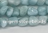 CLR134 15.5 inches 3*4mm - 4*6mm chips natural larimar gemstone beads