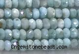 CLR159 15 inches 2*3mm faceted rondelle larimar beads wholesale