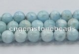 CLR16 15.5 inches 8mm round grade A natural larimar gemstone beads