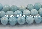 CLR17 15.5 inches 10mm round grade A natural larimar gemstone beads