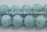 CLR18 15.5 inches 12mm round grade A natural larimar gemstone beads