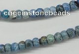 CLR200 15.5 inches 4*6mm rondelle larimar gemstone beads