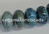 CLR204 15.5 inches 12*20mm rondelle larimar gemstone beads