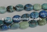 CLR214 15.5 inches 8*10mm oval larimar gemstone beads