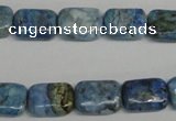 CLR220 15.5 inches 10*14mm rectangle larimar gemstone beads