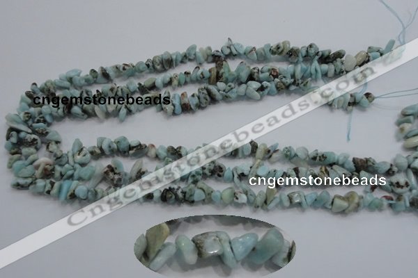 CLR30 15.5 inches natural larimar gemstone chip beads wholesale