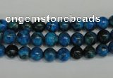 CLR301 15.5 inches 6mm round dyed larimar gemstone beads