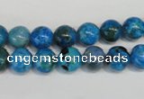 CLR302 15.5 inches 8mm round dyed larimar gemstone beads