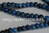 CLR310 15.5 inches 4*6mm rondelle dyed larimar gemstone beads