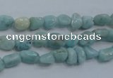 CLR32 15.5 inches 5*8mm nugget natural larimar gemstone beads