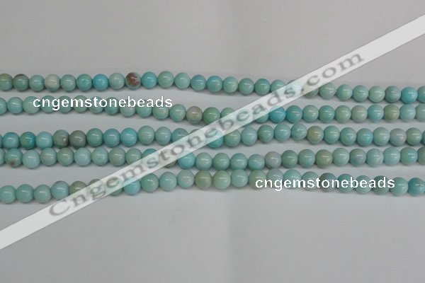 CLR351 15.5 inches 6mm round dyed larimar gemstone beads