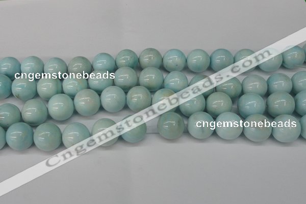 CLR356 15.5 inches 16mm round dyed larimar gemstone beads