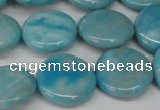 CLR363 15.5 inches 16mm flat round dyed larimar gemstone beads