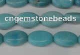 CLR371 15.5 inches 8*12mm oval dyed larimar gemstone beads