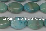 CLR372 15.5 inches 10*14mm oval dyed larimar gemstone beads